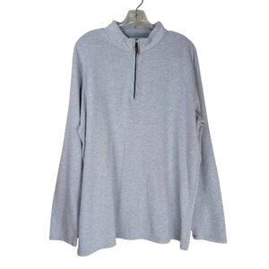 Mizzen + Main Quarter Zip Pull Over XXL Heather Grey Performance Knit